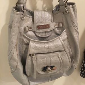 Lockheart silver leather bag